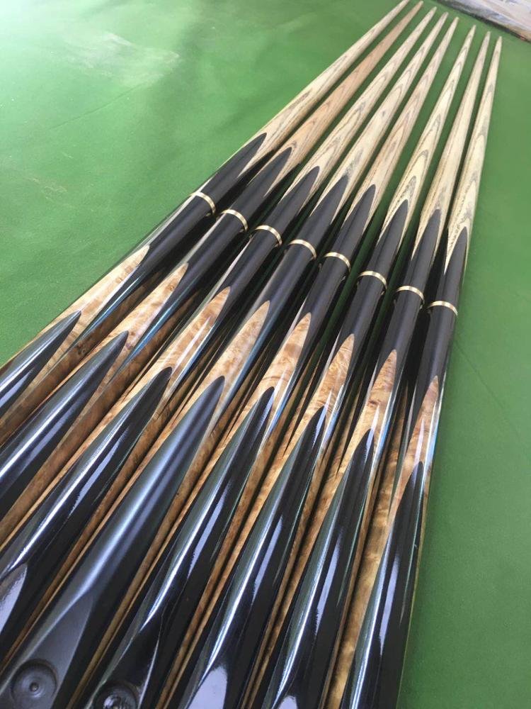 Xmlincos custom handmade inlay 57" ash shaft 3/4 jointed cue stick snooker cue billiard pool cue