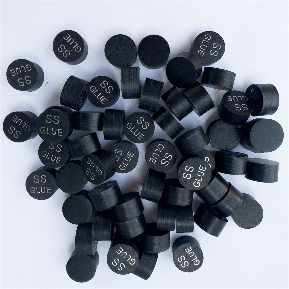 Premium 8 layers Nicest tips cue professional s black 14mm billiard cue tip tool for drop shipping