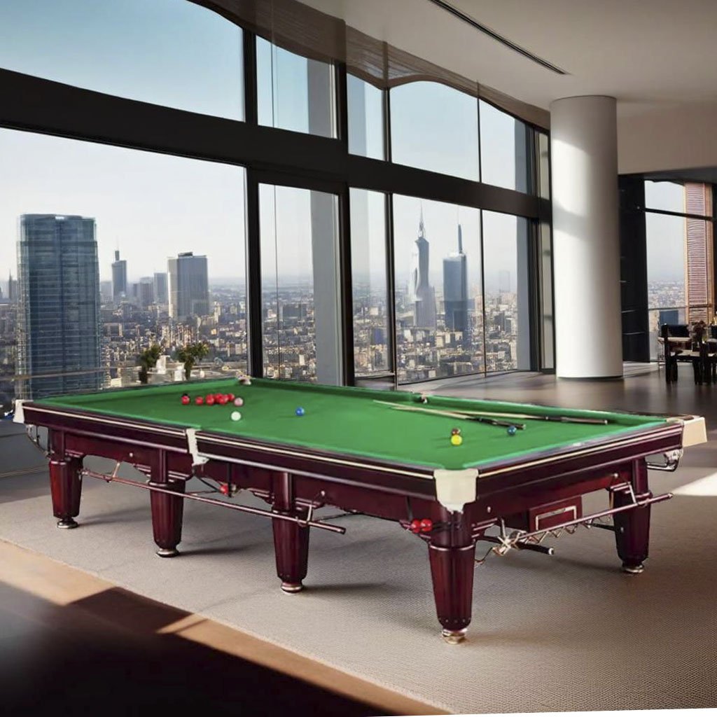 Wood Ball Room Commercial Snooker Table Unisex Snooker & Billiard Tables Snooker Board 1100 Standard Adult Household Villa Solid