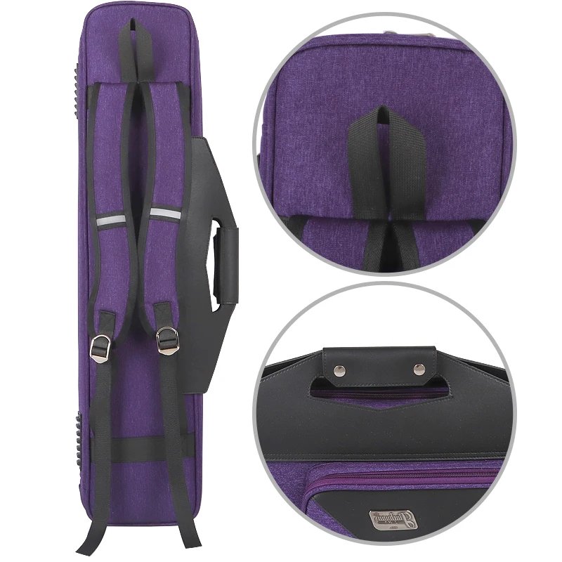 Wholesale 4-Butts 4-Shafts Pool Cue Case for Nine-ball & Pool Carom Billiards Stick Case
