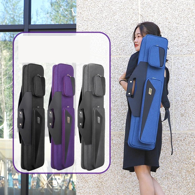 Wholesale 4-Butts 4-Shafts Pool Cue Case for Nine-ball & Pool Carom Billiards Stick Case
