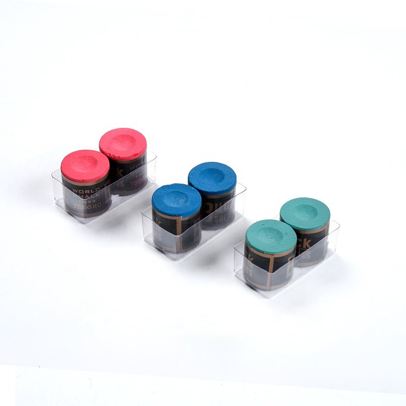 Billiard Cue Buck Chalk Snooker & Pool Table Accessory Chalks 2 pcs per package