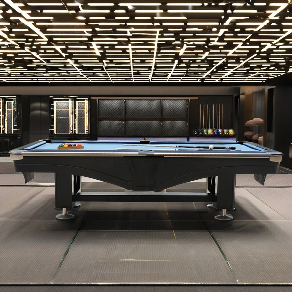 Bojue Professional America 9 Ball Billiard Newest Design 9ft Pool Table With Ball Auto Return System