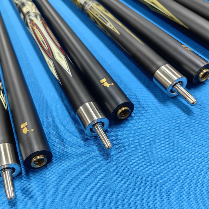 New Arrival 13MM Tip 57" Billiard 1/2 Carbon Cue with Stainless Steel Unilock Joint For Sale