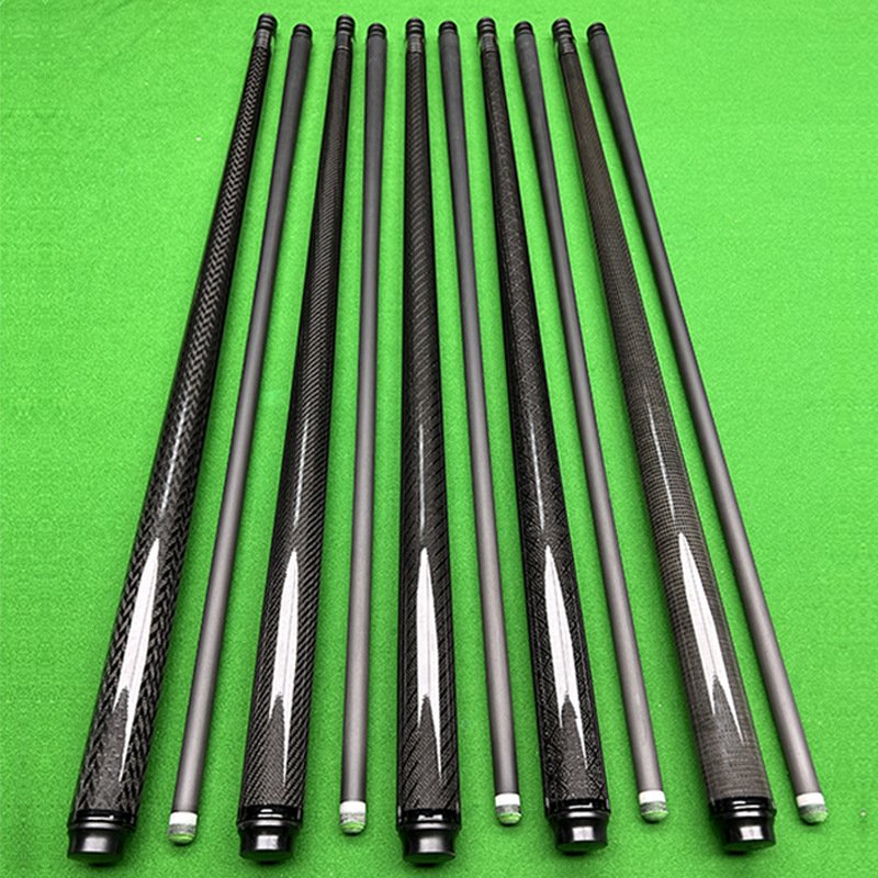 Professional Custom Carbon Fiber Pool Cues High Strength 1/2 Carbon Fiber Pool Cues for Snooker & Billiard