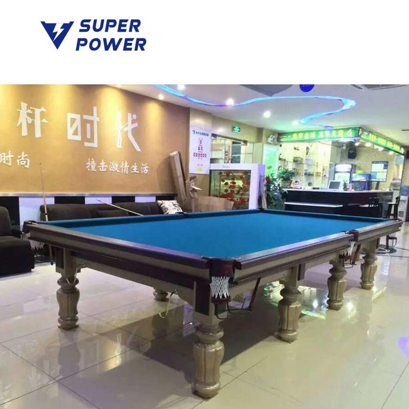 Copper angle leather 12ft solid wood 12ft snooker billiards table