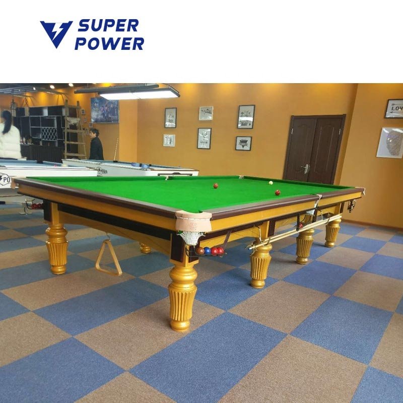 Copper angle leather 12ft solid wood 12ft snooker billiards table