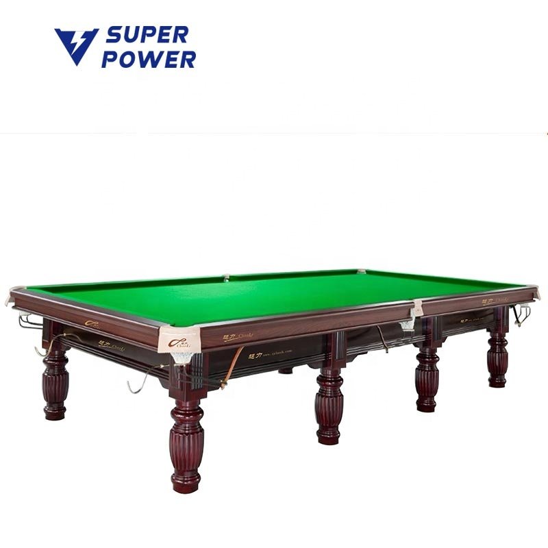Copper angle leather 12ft solid wood 12ft snooker billiards table