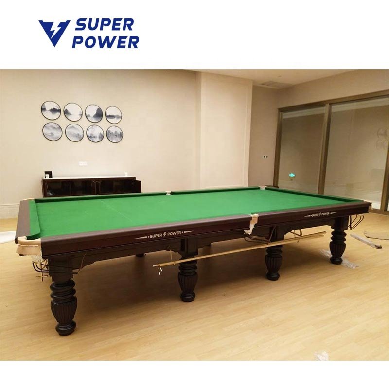 Copper angle leather 12ft solid wood 12ft snooker billiards table