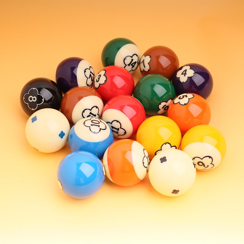 original genuine Yalekang 16A 57.2mm plum blossom billiard ball crystal 8-billiard pool balls