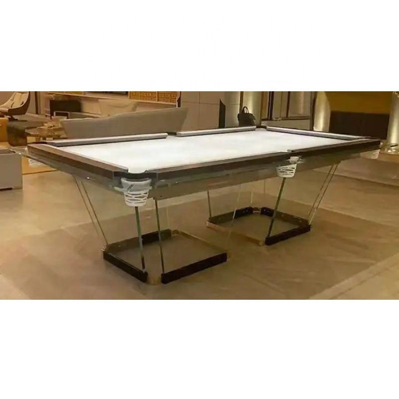 Bojue factory direct sale luxury design high-end glass snooker &billiard table 7ft 8ft 9ft for home entertainment