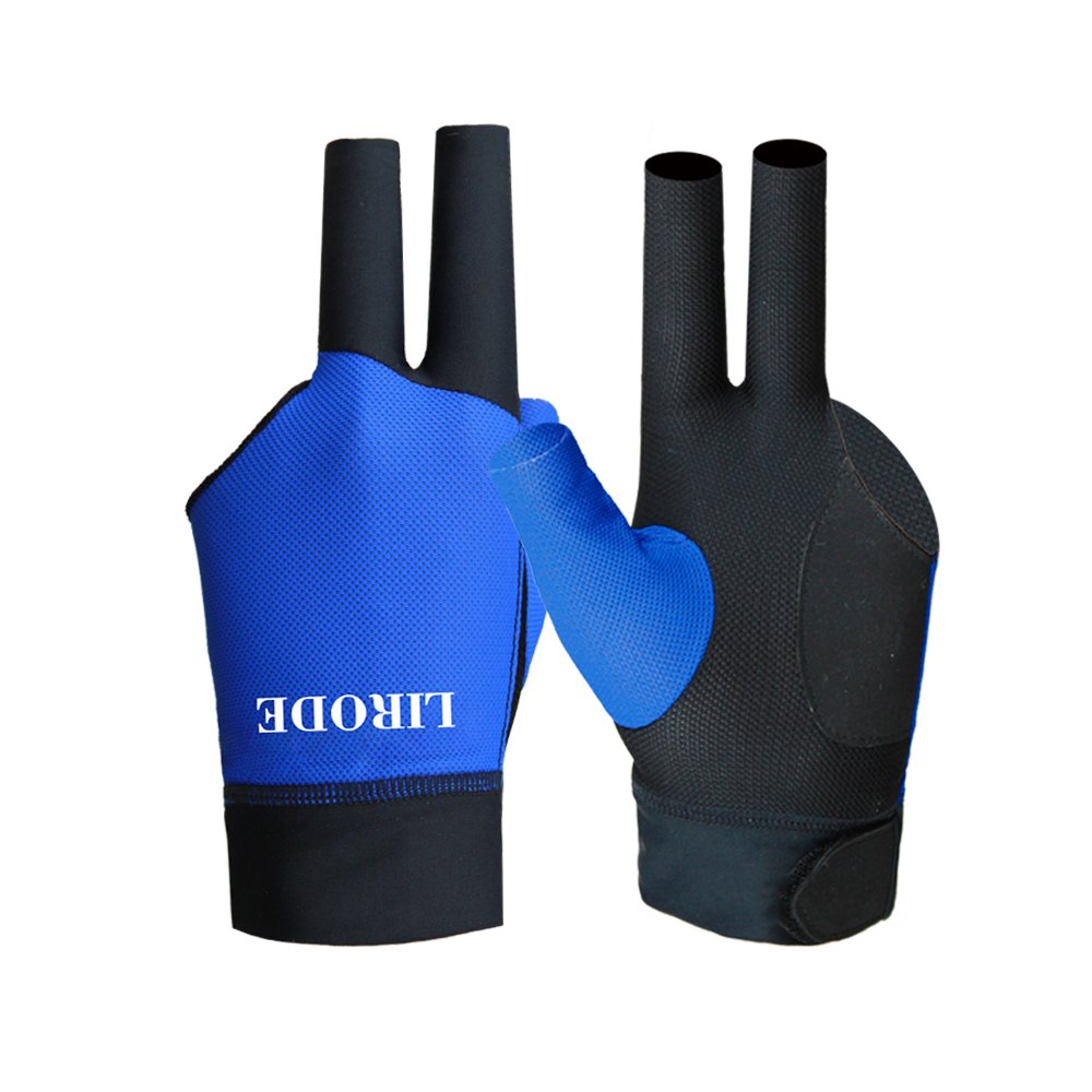 Men Women 3 Finger Open Wear Resistant Show Cue Shooters Snooker Spandex Sports Pool Billiard Gloves