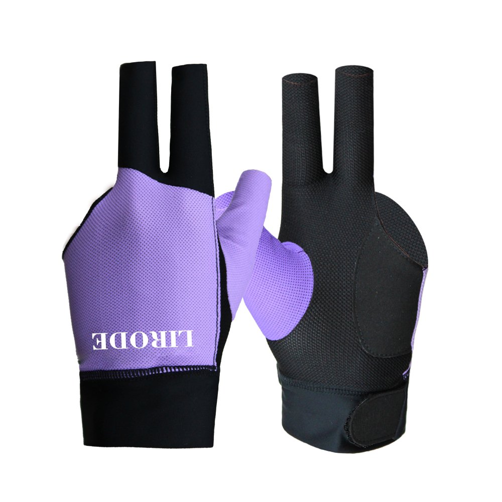 Men Women 3 Finger Open Wear Resistant Show Cue Shooters Snooker Spandex Sports Pool Billiard Gloves
