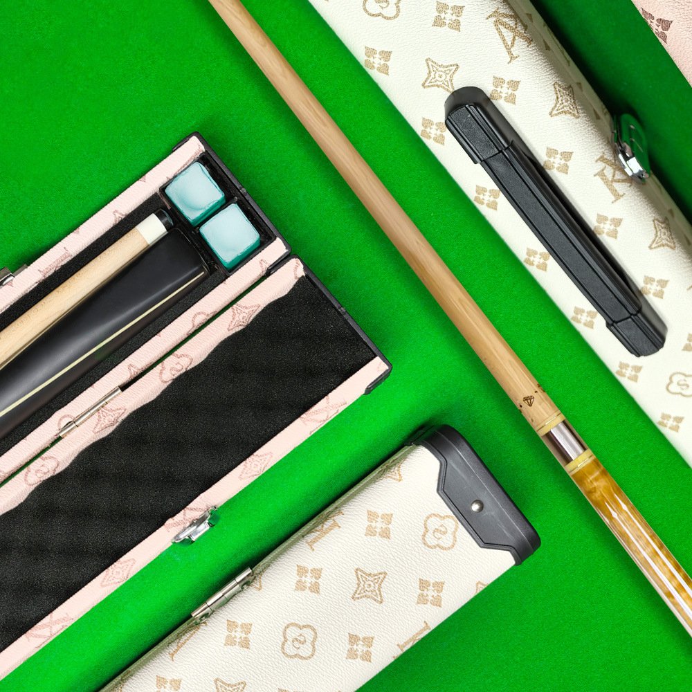 Billiards cue bag hand-held leather bag with sponge lining fashionable accessories professional nine ball snooker cue supplies