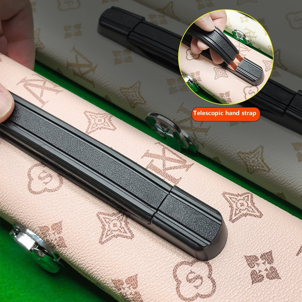 Billiards cue bag hand-held leather bag with sponge lining fashionable accessories professional nine ball snooker cue supplies