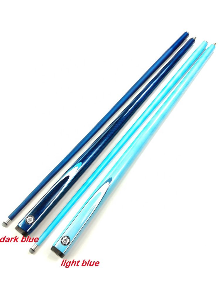 xmlivet latest carbon fiber snooker cue sticks in 9.5mm 2colors blue optional Pool cues 1/2 split Billiards cue accessories