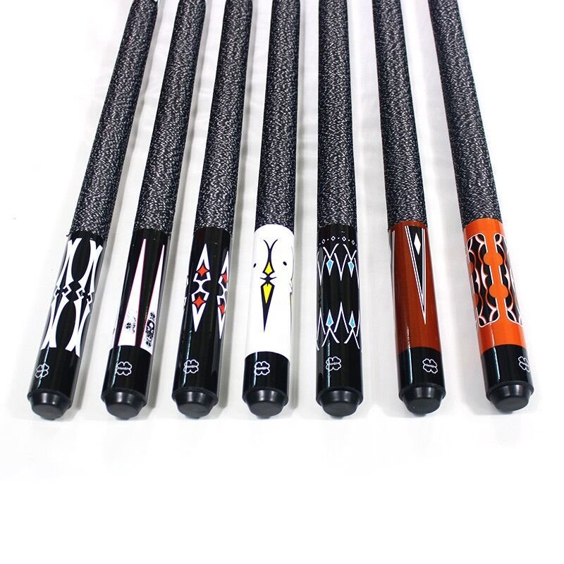 Billiard Accessory Two Pieces Snooker Sport Wood Sticks 57" with Thread Type Butt for Pool Billiard Gym Training Games