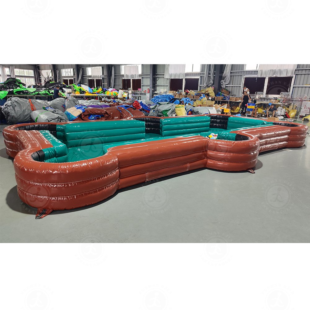 6x4M Inflatable Snooker Pool Billiards Table Snooker Football Court,Inflatable Snookball Pool Soccer Table Sport Game