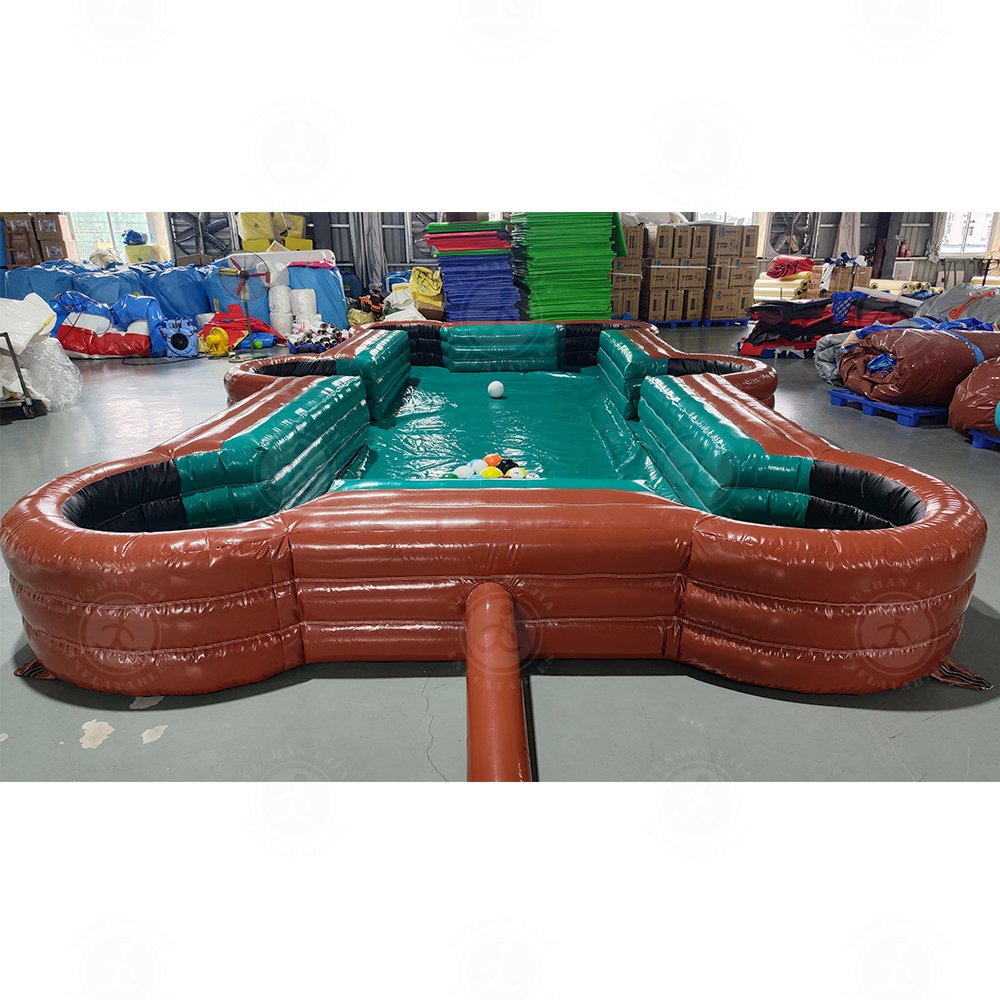 6x4M Inflatable Snooker Pool Billiards Table Snooker Football Court,Inflatable Snookball Pool Soccer Table Sport Game