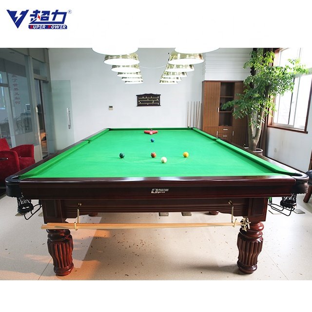 China factory sells international standard 12 ft snooker billiards table directly
