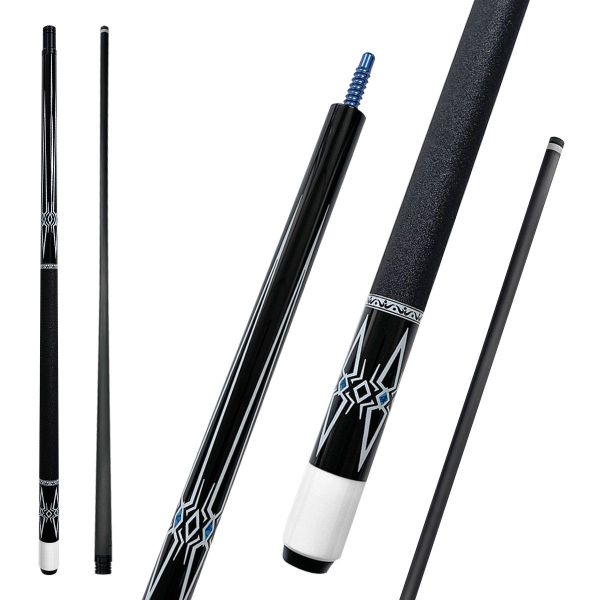 Low Deflection Pro Taper Carbon Pool Cues Uniloc Joint Carbon Fiber Pool Cue Shaft