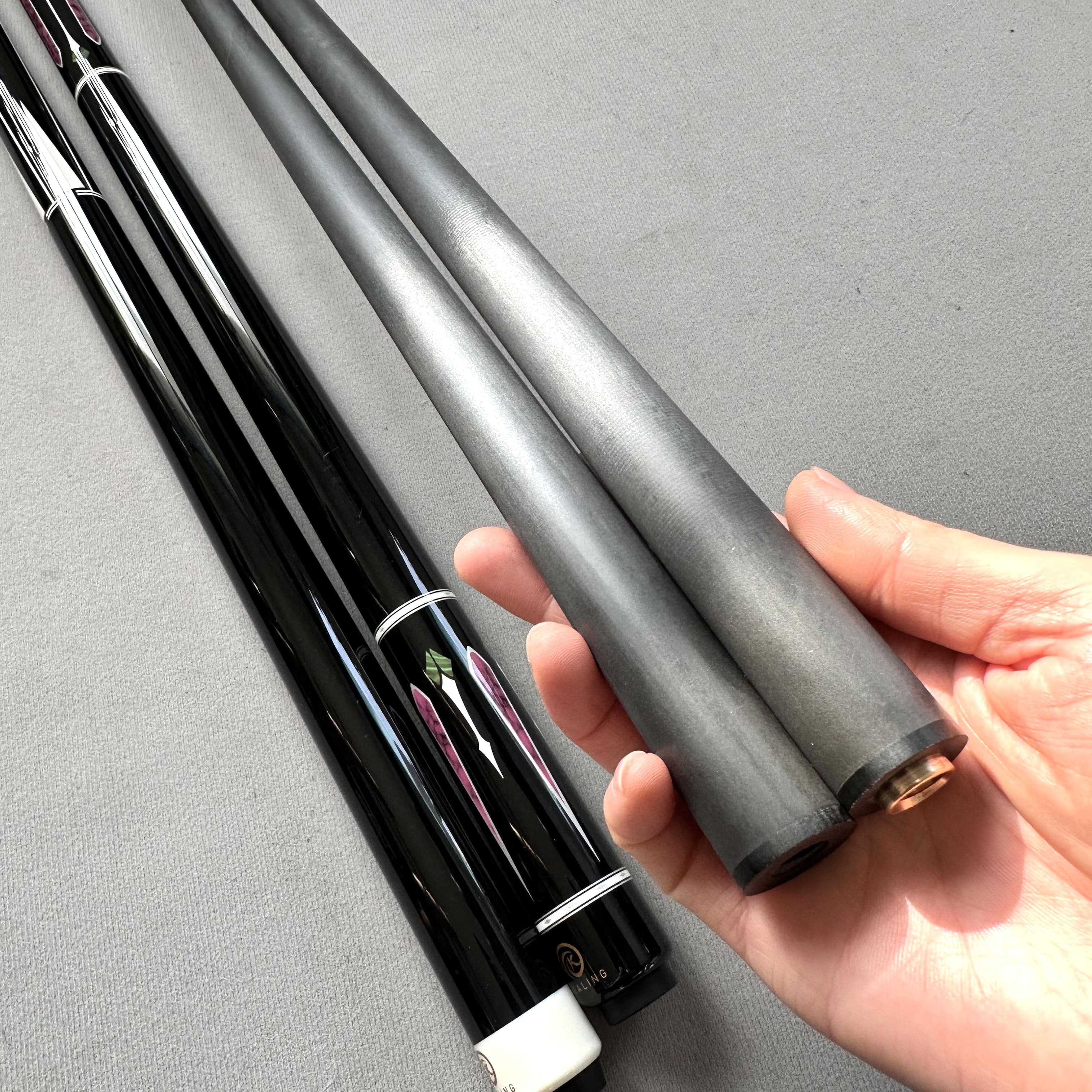 New Carbon Fiber 1/2 Jointed 12.4mm Play Cue 12.9mm Break Cue Professional Customize Snooker Billiard Pool Cue
