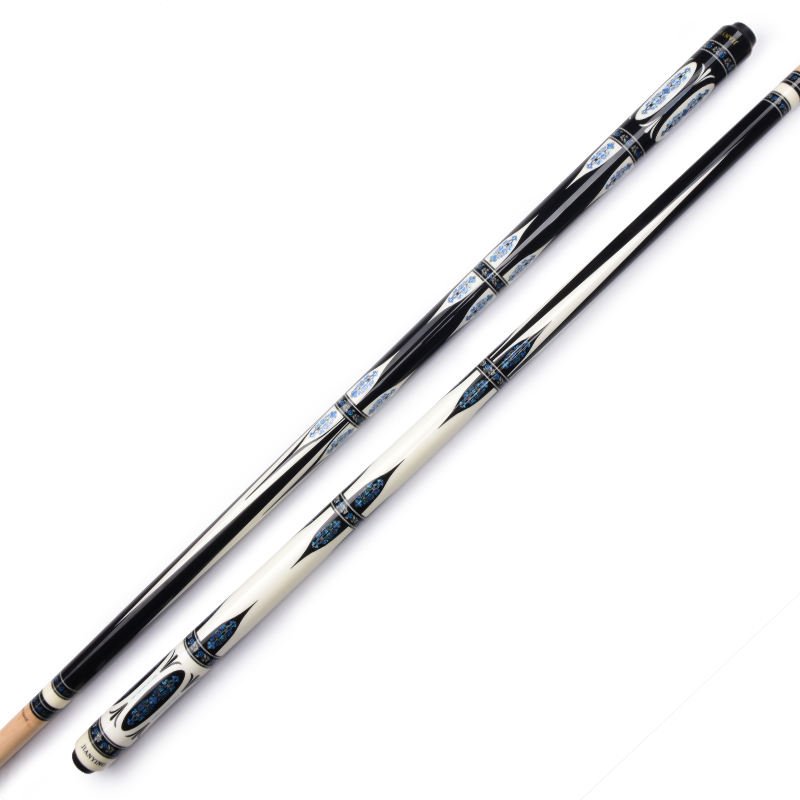 TQG-128 Professional Pool Cues Handmade Predator Carbon Fiber Shaft with Maple Wood Ebony Butt Sleeve Steel Joint for Snooker