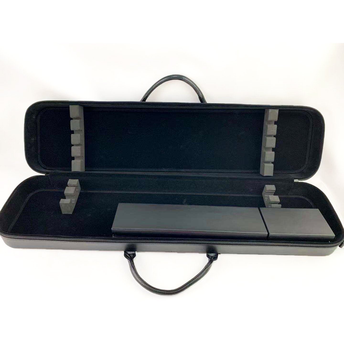 Customize Logo Leather 3/4 Billiard Cue Hard Case, Snooker Cue Pool Storage Box