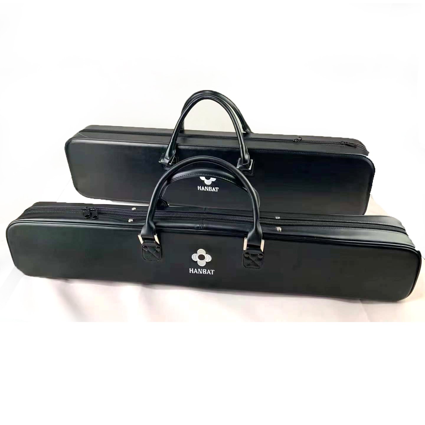 Customize Logo Leather 3/4 Billiard Cue Hard Case, Snooker Cue Pool Storage Box