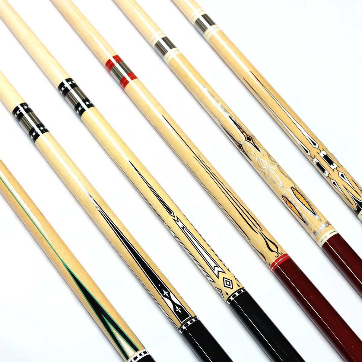 2024 New Coming Canadian Maple Billiard Pool Cue 13mm Tip Size with Unilock Joint For Sale