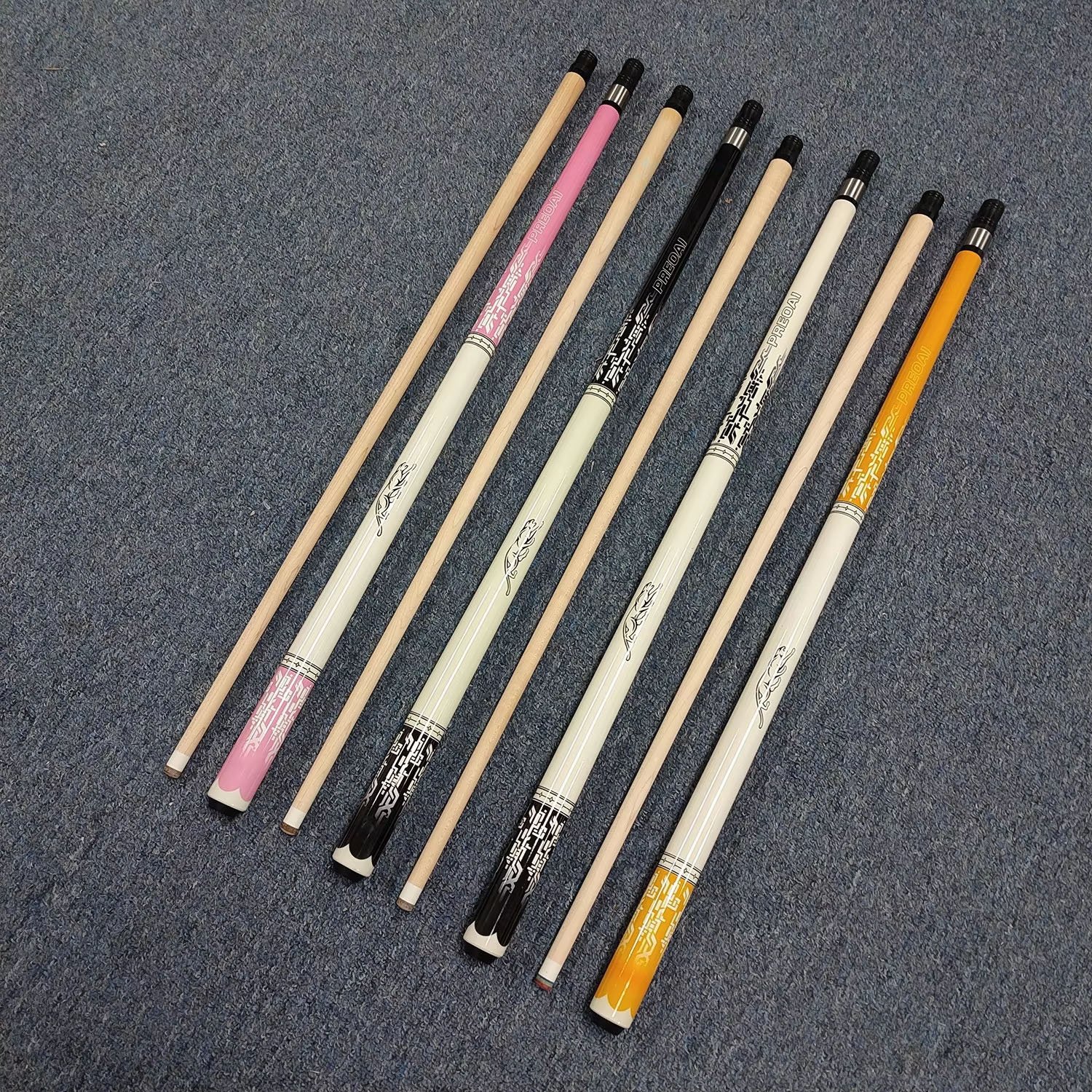 TQG-135Promotional American Chinoiserie Nine Ball Pool Sports Pole 13mm Quick Tooth Interface Big Head Rod Multiple Maple