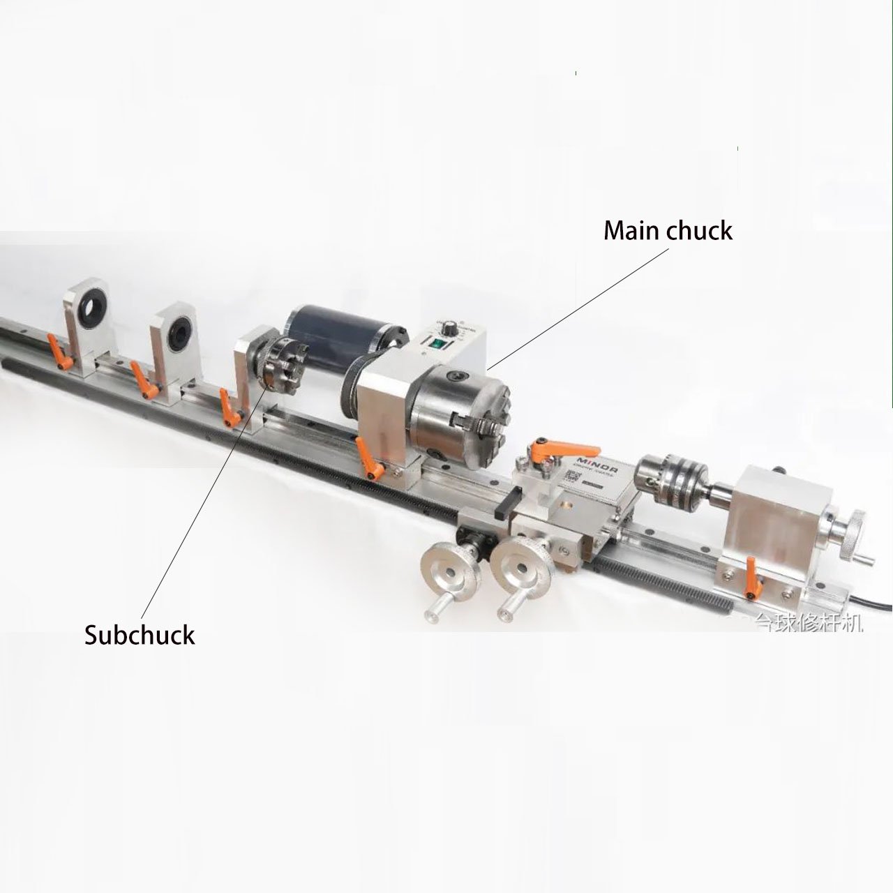 New design 2 chucks module Billiard Cue Lathe Mini Manual Lathe Machine Pool Cue Repair Lathe Machine