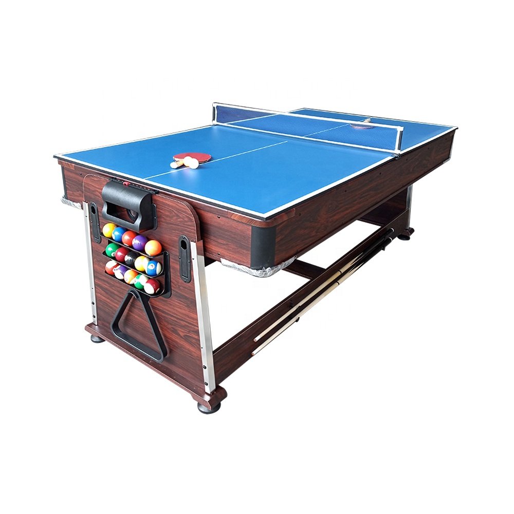 SZX 7ft cheap 3 in 1 multi game billiard table with pool ,air hockey,tennis table for kids and adult