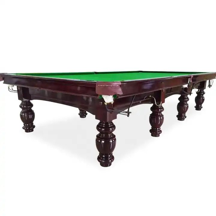 International standard 9FT snooker table solid wood 8 ball billiard table price