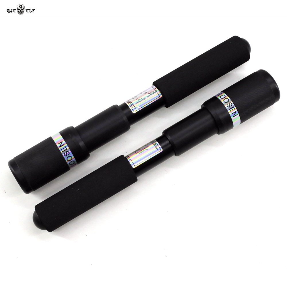 Cueelf high quality aluminum black snooker pool cue stick extension