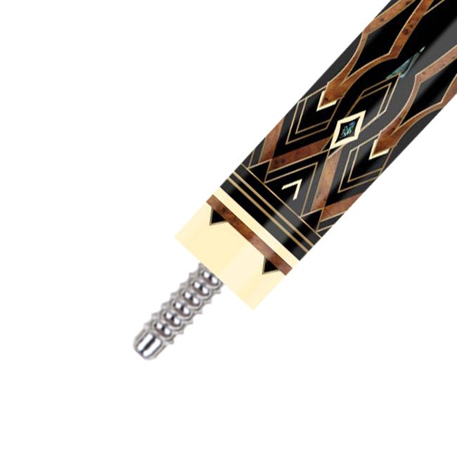 Jin Ling No.102 Customizable Carbon Fiber Snooker/Billiard Cue Stick 1/2 Split 12.4mm/12.9mm with Stainless Steel Joint