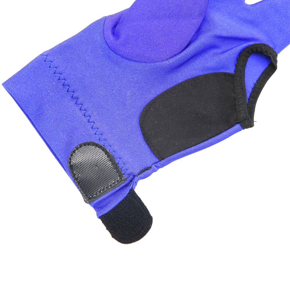 Xmlincos Hot Selling Blue Spandex Training Pool Cue Game Play Shooter Sport Billiard Gloves