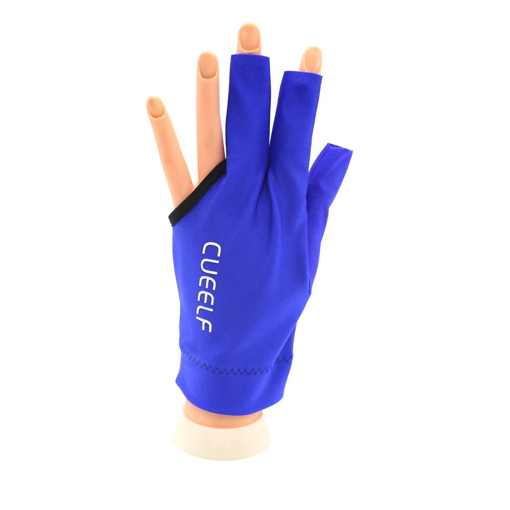 Xmlincos Hot Selling Blue Spandex Training Pool Cue Game Play Shooter Sport Billiard Gloves