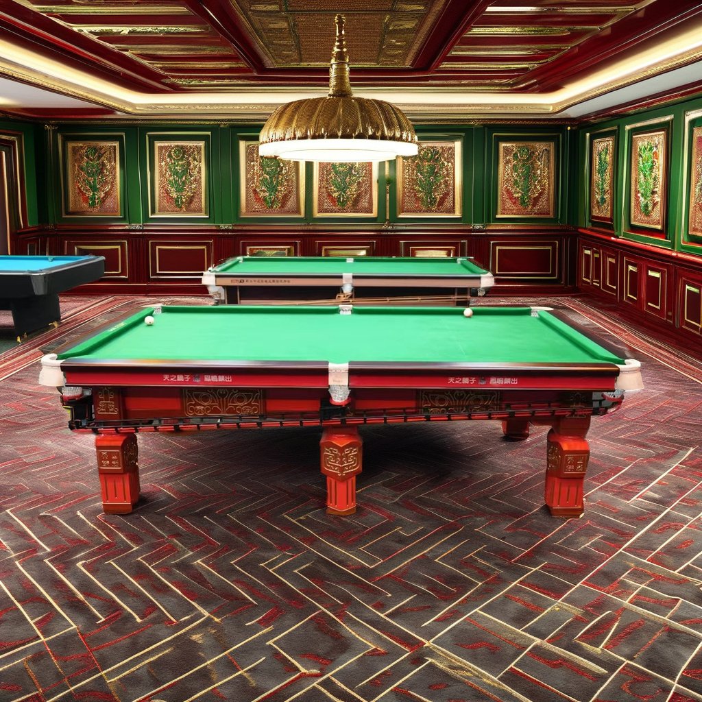 Tianzhilin Luxury Asian-Style 3-in-1 Home Snooker Table Pool Billiard Table Chinese Gluttonous Design Elements Slate Cushions