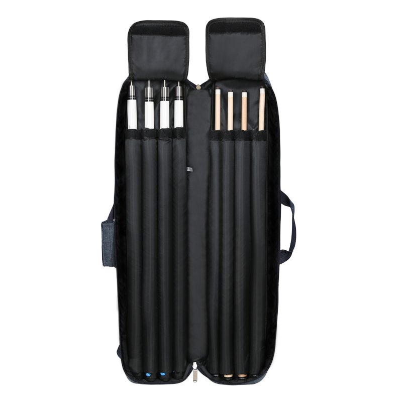 Wholesale Waterproof Pool Cue Stick Carrying Bag 3B 4S Snooker Billiard Cue Case Stick Holder 1/2 Cue Snooker Billiard Cases