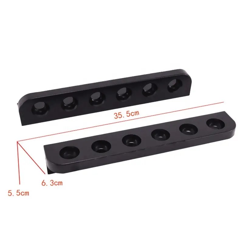 Plastic 6 Holes Billiardr Pool Snooker Cue Rack Cue Holder Hanging On Wall