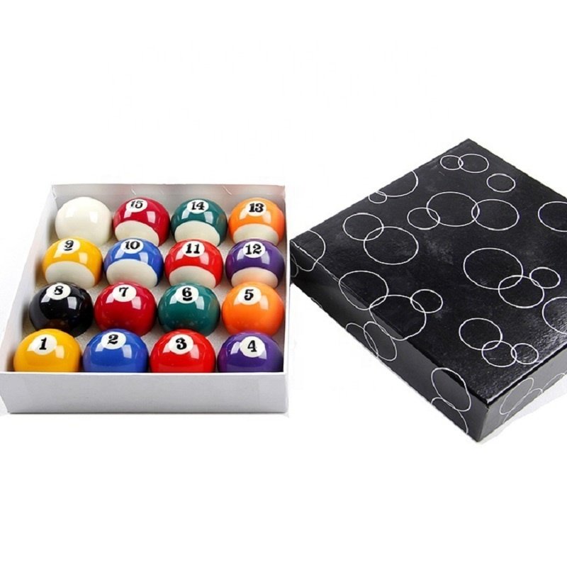 American 2 1/4'' Snooker & Billiard Balls Set White and Black Box Resin Pool Ball Set
