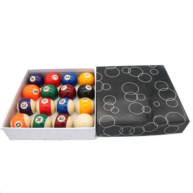 American 2 1/4'' Snooker & Billiard Balls Set White and Black Box Resin Pool Ball Set
