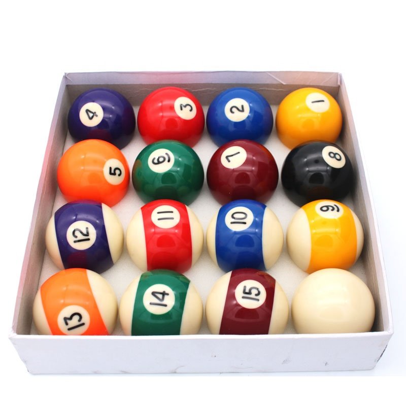 American 2 1/4'' Snooker & Billiard Balls Set White and Black Box Resin Pool Ball Set