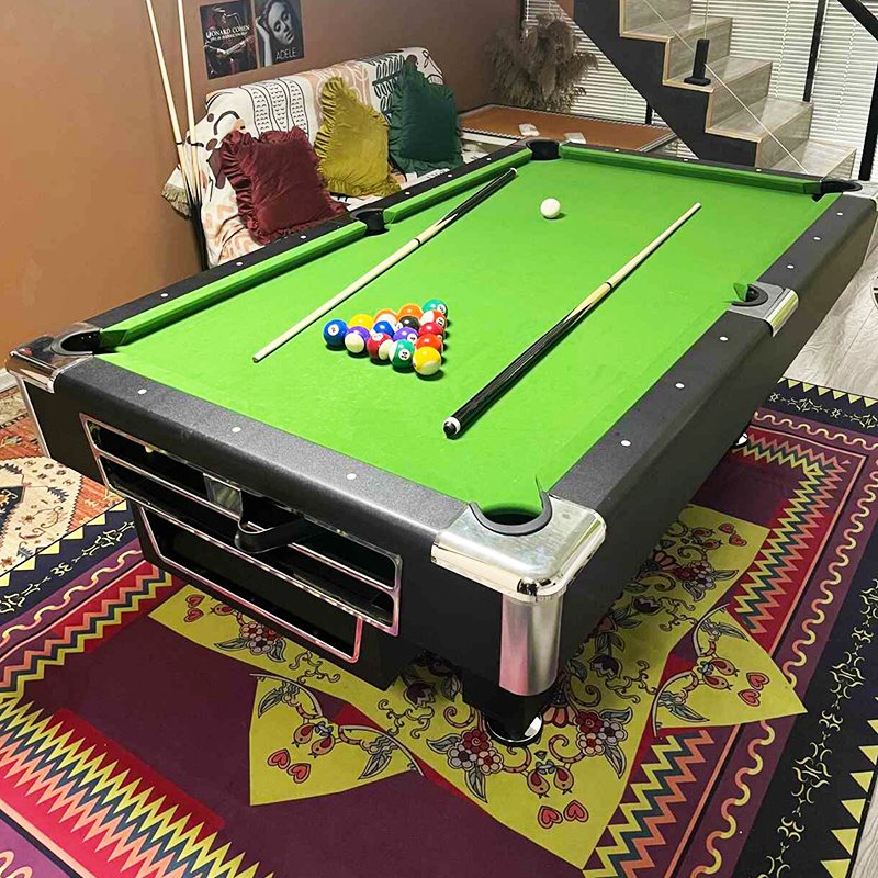 9 ft high-end game billiard table automatic return standard adult American black 8 snooker table