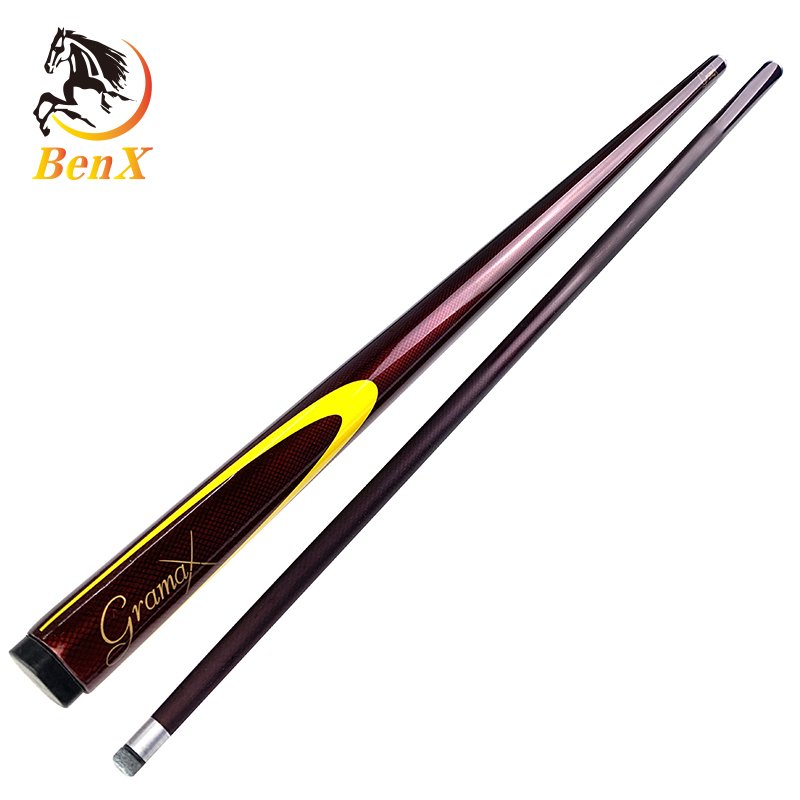 Carbon Fiber cue 1/2 style hot selling pool cue factory price