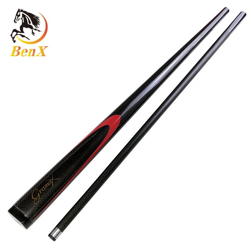 Carbon Fiber cue 1/2 style hot selling pool cue factory price