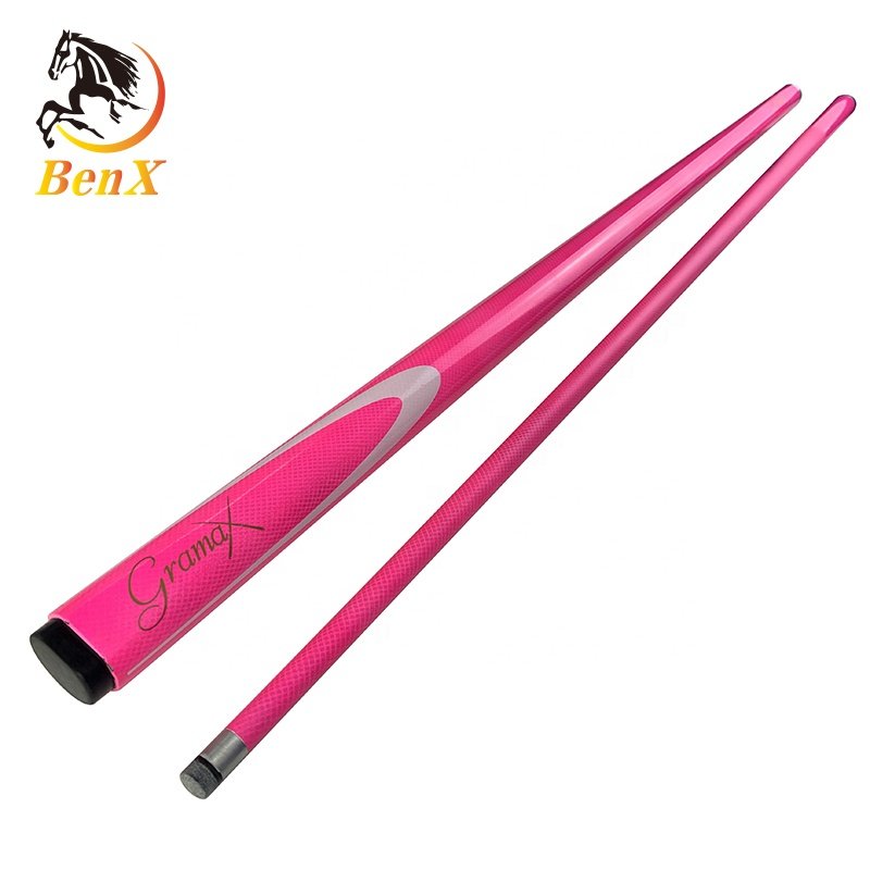 Carbon Fiber cue 1/2 style hot selling pool cue factory price