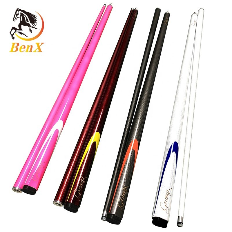 Carbon Fiber cue 1/2 style hot selling pool cue factory price