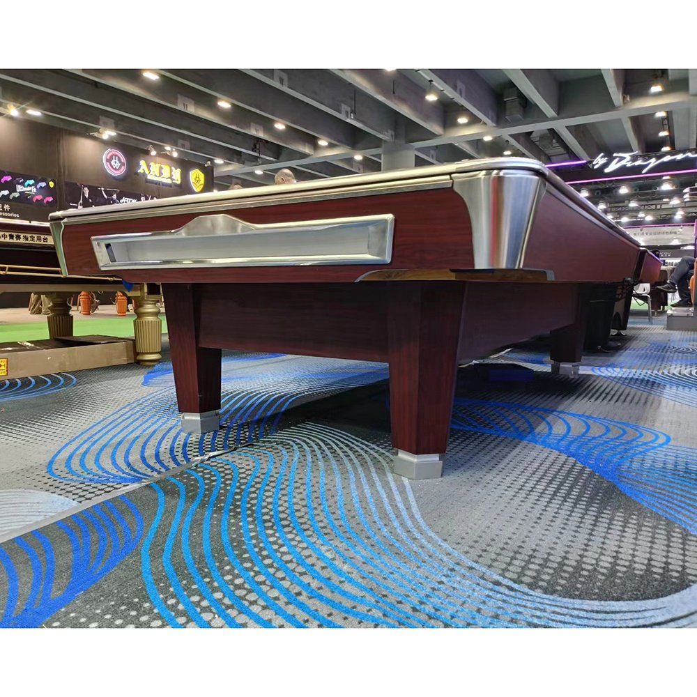 Bojue 2024 Modern Style Snooker & Billiard American 9-ball pool table with solid wood and blue stone for Game room